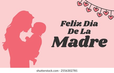 Feliz dia De La Madre Happy Mothers Day in Spanish