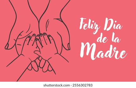 Feliz dia De La Madre Happy Mothers Day in Spanish