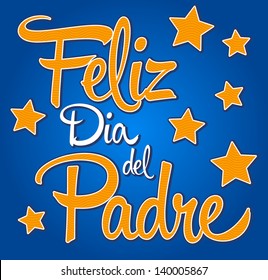 Feliz dia de padre - spanish text Happy fathers day card