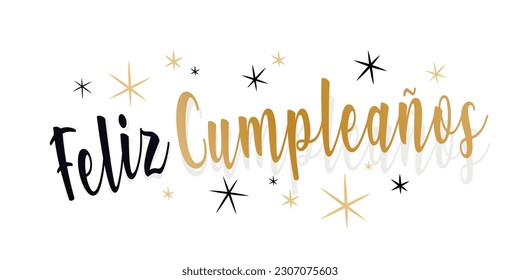 Feliz cumpleaños : Happy Birthday in spanish language