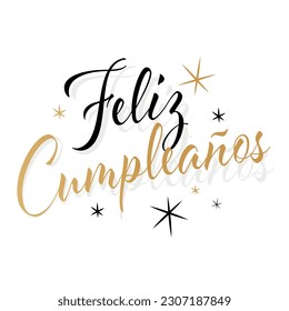 Feliz cumpleaños : Happy Birthday in spanish language