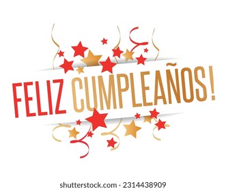 Feliz cumpleaños : Happy Birthday in spanish language