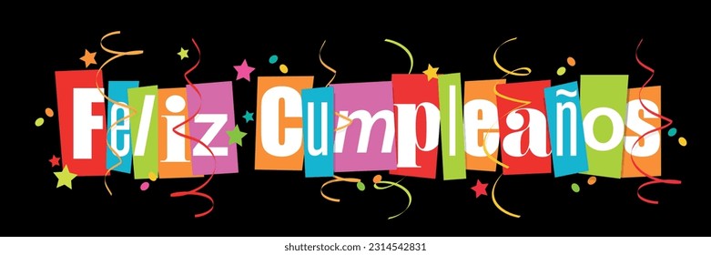 Feliz cumpleaños : Happy Birthday in spanish language