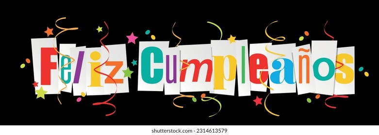 Feliz cumpleaños : Happy Birthday in spanish language