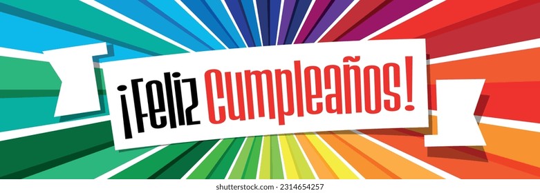 Feliz cumpleaños : Happy Birthday in spanish language