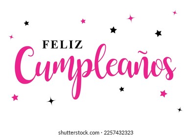 "feliz cumpleaños" means happy birthday in spanish