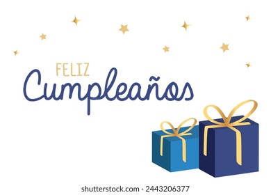 "feliz cumpleaños" means happy birthday in spanish