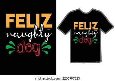 Feliz naughty dog svg design