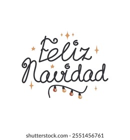 Feliz Navidad Kartenplakatbanner