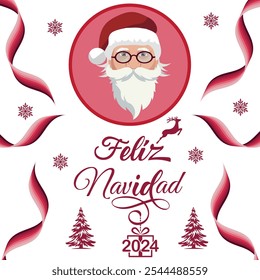 Feliz Navidad cartão de saudação vetor design.Vetor ilustração férias temporada. Todas as camadas são únicas para qualquer tipo de personalização, Eps 10 Vetor 