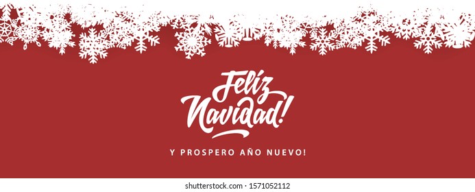 feliz navidad merry christmas in spanish language red card template design elements snowflakes happy vacation star party abstract holiday background scene red ceremony spain christmas celebration plan