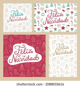 Feliz Navidad - Merry Christmas Spanish Greeting Cards