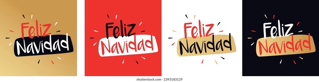 Feliz Navidad, Merry Christmas in Spanish