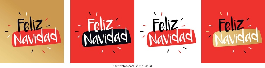 Feliz Navidad, Merry Christmas in Spanish