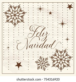 Feliz Navidad (Merry Christmas in Spanish) Christmas Ornaments Composition - Copy Space