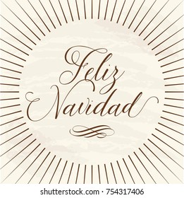 Feliz Navidad (Merry Christmas in Spanish) Vintage Composition