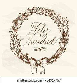 Feliz Navidad (Merry Christmas in Spanish) Vintage