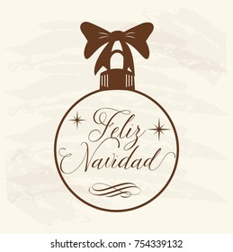 Feliz Navidad (Merry Christmas in Spanish) Vintage Composition