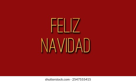 Feliz Navidad Espanhol Feliz Natal Texto moderno no adesivo para saudações da temporada. Fundo do vetor. Para banner, folheto, cartaz, cartão comemorativo