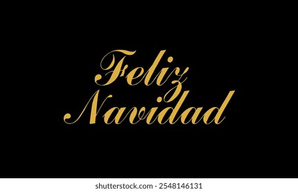 Feliz Navidad espanhol Feliz Natal Moderno caligrafia letras no adesivo para saudações da temporada. Plano de fundo do vetor