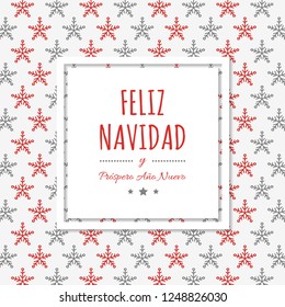 Feliz Navidad - translated from spanish as Merry Christmas. Vector