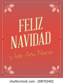 Feliz Navidad. Vector illustartion