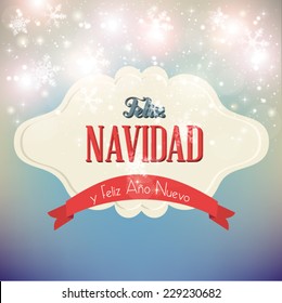 Feliz Navidad. Vector illustartion