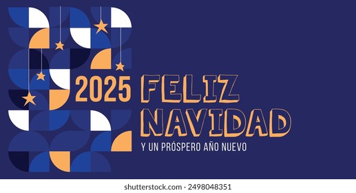 "feliz navidad y próspero año nuevo 2025" means merry christmas and happy new year 2025 in spanish