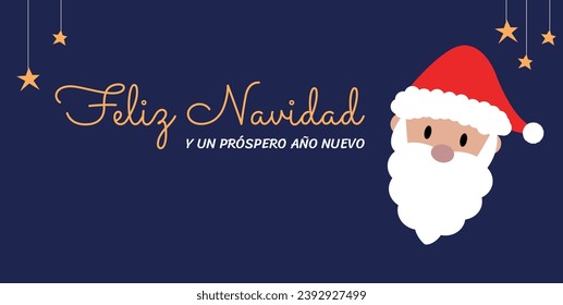 "feliz navidad y próspero año nuevo" bedeutet frohe Weihnachten und glückliches neues Jahr auf Spanisch