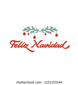 Feliz Navidad_Merry Christmas lettering