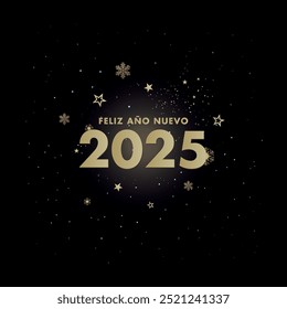 feliz año nuevo, feliz ano novo 2025, estrelas comemoração ano novo 2025