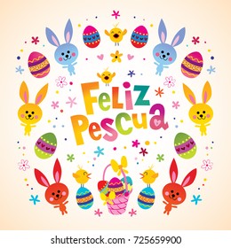 Feliz Pascua Happy Easter in Spanish