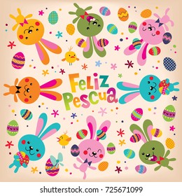 Feliz Pascua Happy Easter in Spanish