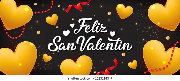 Feliz San Valentin Lettering