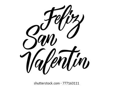 Feliz San Valentin Lettering