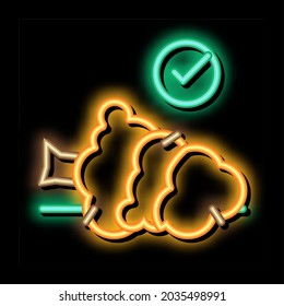 felled tree neon light sign vector. Glowing bright icon felled tree sign. transparent symbol illustration