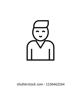 fellow employee. Element of job interview icon for mobile concept and web apps. Thin line fellow employee can be used for web and mobile