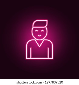 fellow employee icon. Elements of interview in neon style icons. Simple icon for websites, web design, mobile app, info graphics