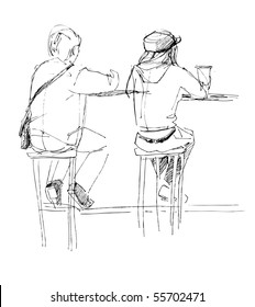  fellows in a cafe