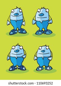 fellows clipart, abstract vector art illustration