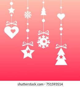 Felt Christmas decorations. Beautiful Christmas toys