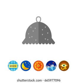 Felt hat for sauna icon