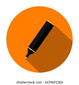 Felt pen icon vector. Pencil vector illustration