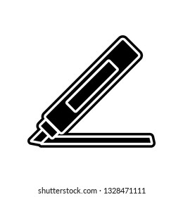 felt-tip pen icon. Element of education for mobile concept and web apps icon. Glyph, flat icon for website design and development, app development