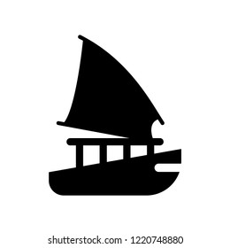 felucca icon. Trendy felucca logo concept on white background from Nautical collection. Suitable for use on web apps, mobile apps and print media.