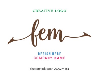 FEM lettering logo is simple, easy to understand and authoritative