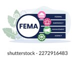 FEMA - Federal Emergency Management Agency acronym, concept background