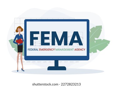 FEMA - Federal Emergency Management Agency acronym, concept background