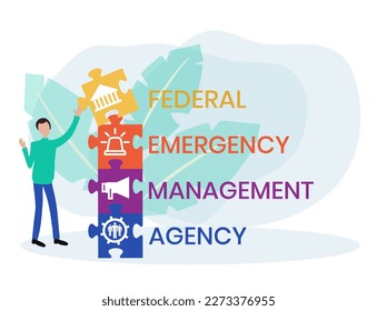 FEMA - Federal Emergency Management Agency acronym, concept background