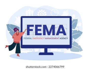 FEMA - Federal Emergency Management Agency acronym, concept background